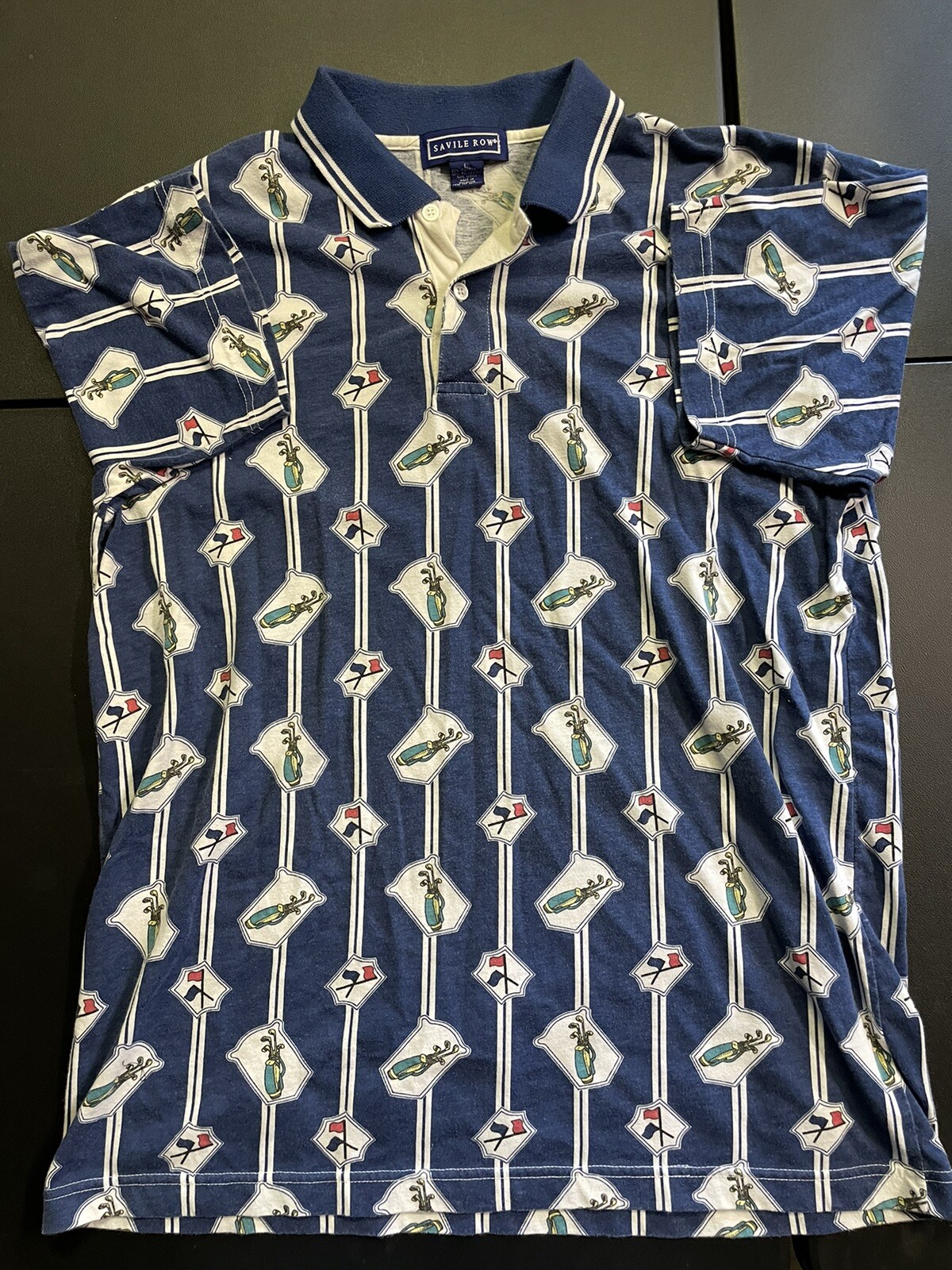 FILA Polo Shirt Savile Row Maniche Corta Uomo Grande Golf Design Grafica Preppy 13