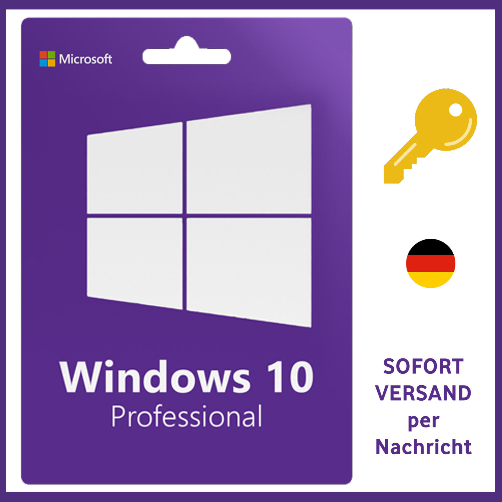 ✅ Microsoft Windows 10 Pro Professional 32 & 64 Bit Schlüssel Key Aktivierung ✅