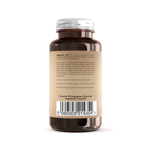 Magnesiumglycinat | 90 250 mg Magnesium-Glycinat-Kapseln | Made in UK - Bild 16 von 22