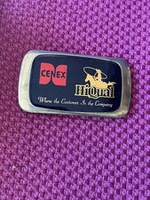 Vintage Cenex Where The Customer Is The Company Belt Buckle