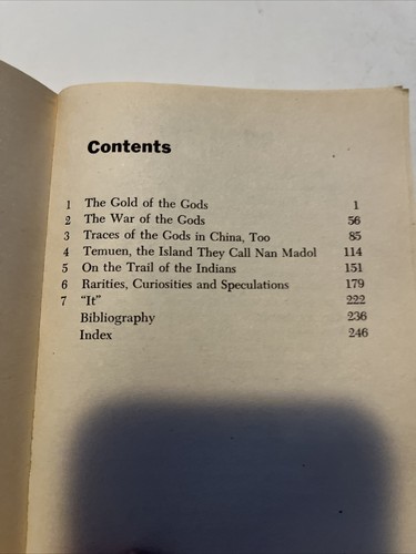 The Gold of the Gods by Erich von Däniken (1974) 1st Printing Bantam Paperback - Foto 6 di 8