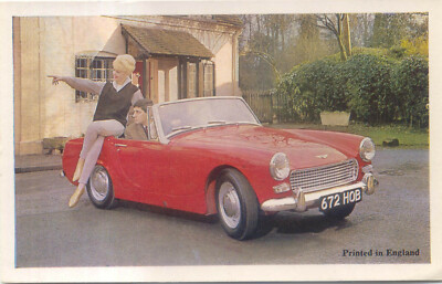 Austin Healey Sprite Mk 3 original werkseitig ausgegebene Farbpostkarte Ref 2257
