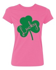 St Patricks Irish Day Lucky Shamrock Women's T-Shirt Clover Paddy's Drinking