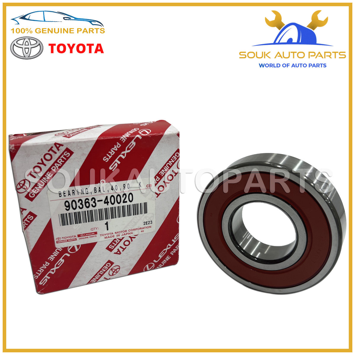 90363-40020 Genuine Toyota BEARING (FOR REAR AXLE SHAFT), RH/LH