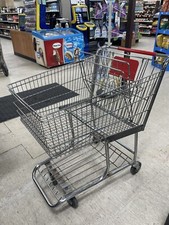 15 Commercial Supermarket Grocery Rolling Push Cart Shopping