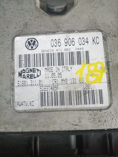 CENTRALINA INIEZIONE Seat Ibiza III (6L1) 2006 036906034KC - Immagine 2 di 2