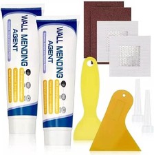 Quick Dry Wall Repair Kit with Spackle Filler, Patch, Scraper & Sandpaper