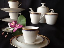 Seltmann Weiden Monika Kobalt mit Goldekor Kaffeeservice Gedeck Konvolut 14 tlg.