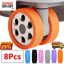 8Pcs Luggage Wheel Cover Silicone Reduce Noise Suitcase Caster Wheel Protector