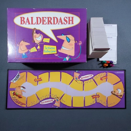 Balderdash The Hilarious Bluffing Game Vintage 1995 Parker Brothers Complete Set