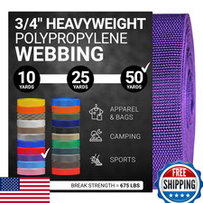 Strapworks Heavyweight Polypropylene Webbing - 3/4" 50yd Purple Outdoor Strap