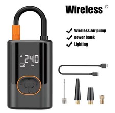 Wireless Car Air Compressor Digital Tire Inflator Pump with Light