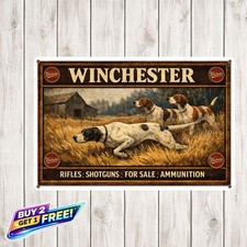 Winchester Hunting Vintage Aluminum Metal Sig...