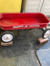 Classic Radio Flyer 18 Red Wagon, Steel, Restoration Canditate, All Original