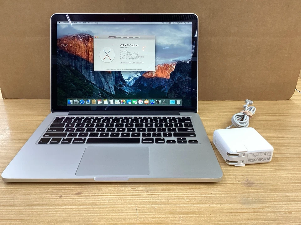 Apple MacBook Pro 13" A1502 (2015) – 8GB / 128GB 🪫Bad battery Please Read - Image 2 of 4