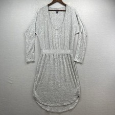GAP Dress Womens M Tall Gray Heather Long Sleeve Knit Sweater Stretch Casual