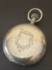 Works! Vintage Antique 1877 Waltham 18s 7j Grd Sterling AWCO Coin Silver Hunter