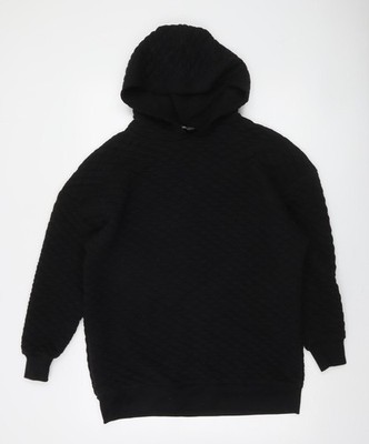 Threadbare Damen schwarzer Stepppullover Hoodie Größe 6