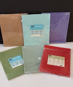 Stampin Up 8.5x11 CARDSTOCK Paper Retired Colors Lot of 6