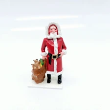 Trophy Miniatures of Wales Santa Claus Lead Metal Figurine 2" Christmas Vintage 