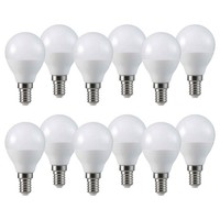 12 X Led Leuchtmittel Tropfen 3,4W = 25W E14 Matt 250Lm Kugeln Warmweiß 2700K
