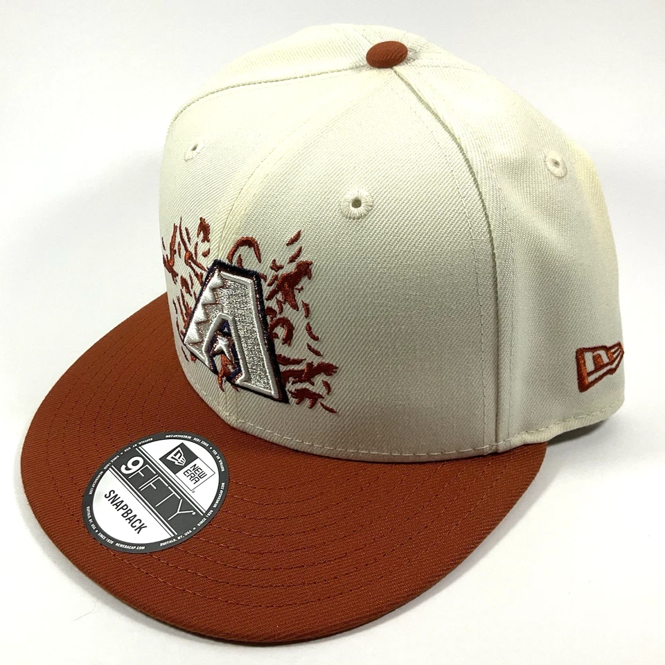 New Era AZ Diamondbacks Exclusive Cream Crows 9FIFTY Snapback Hat Cap - Image 3 of 4