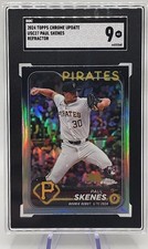 PAUL SKENES 2024 Topps Chrome Update USC27 Prizm Refractor SGC 9 RC Pirates
