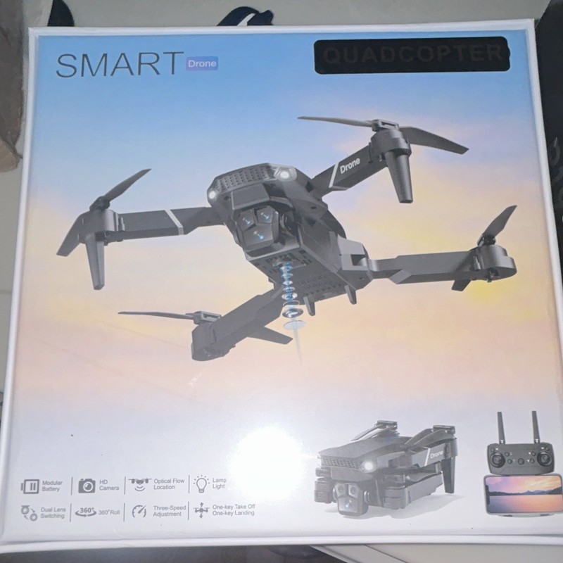 SMART Drone Quadcopter HD Camera Optical Flow 360° Roll One-Key Takeoff/Land
