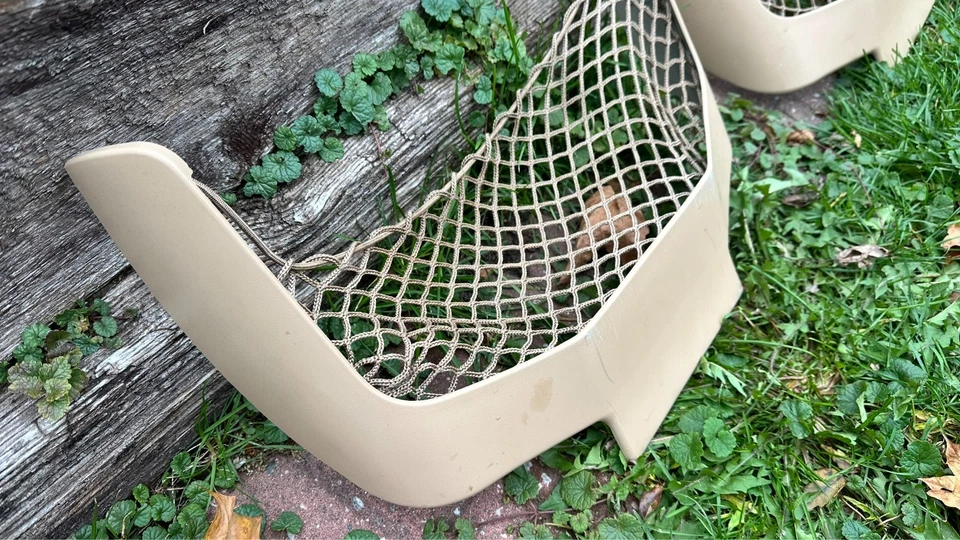 BMW 325is E36 1994 serie 3 cupé deportivo asiento delantero panel trasero red de carga beige Foto 4 de 4