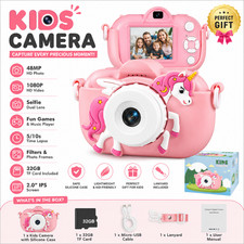 Kids Camera Toddler Toys for Girls or boys 3-12 Year Birthday /XMAS 48MP HD