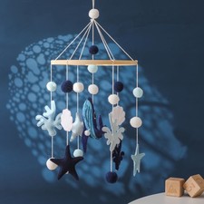 Ocean Animals Baby Crib Mobile - Soothing Ceiling Toy for Nursery Sleep