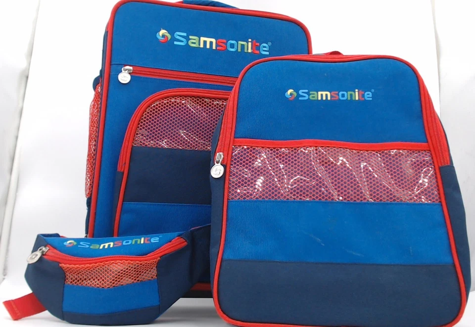 Kids Samsonite 3 Piece Overnight Bag Suite Case Backpack Fannypack Luggage Set - Image 2 of 4