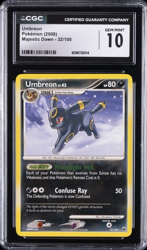 Umbreon graded CGC 10 for sale on eBay