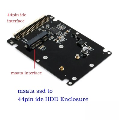 MSATA zu 2.5  IDE HDD SSD mSATA zu PATA Adapter Konverter Karte 44PIN Gehäuse