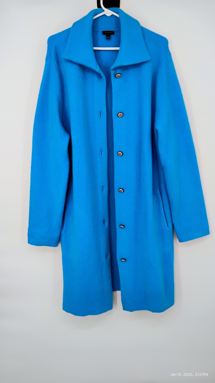 Talbots Stand Collar Button Down Duster Coatigan … - image 18