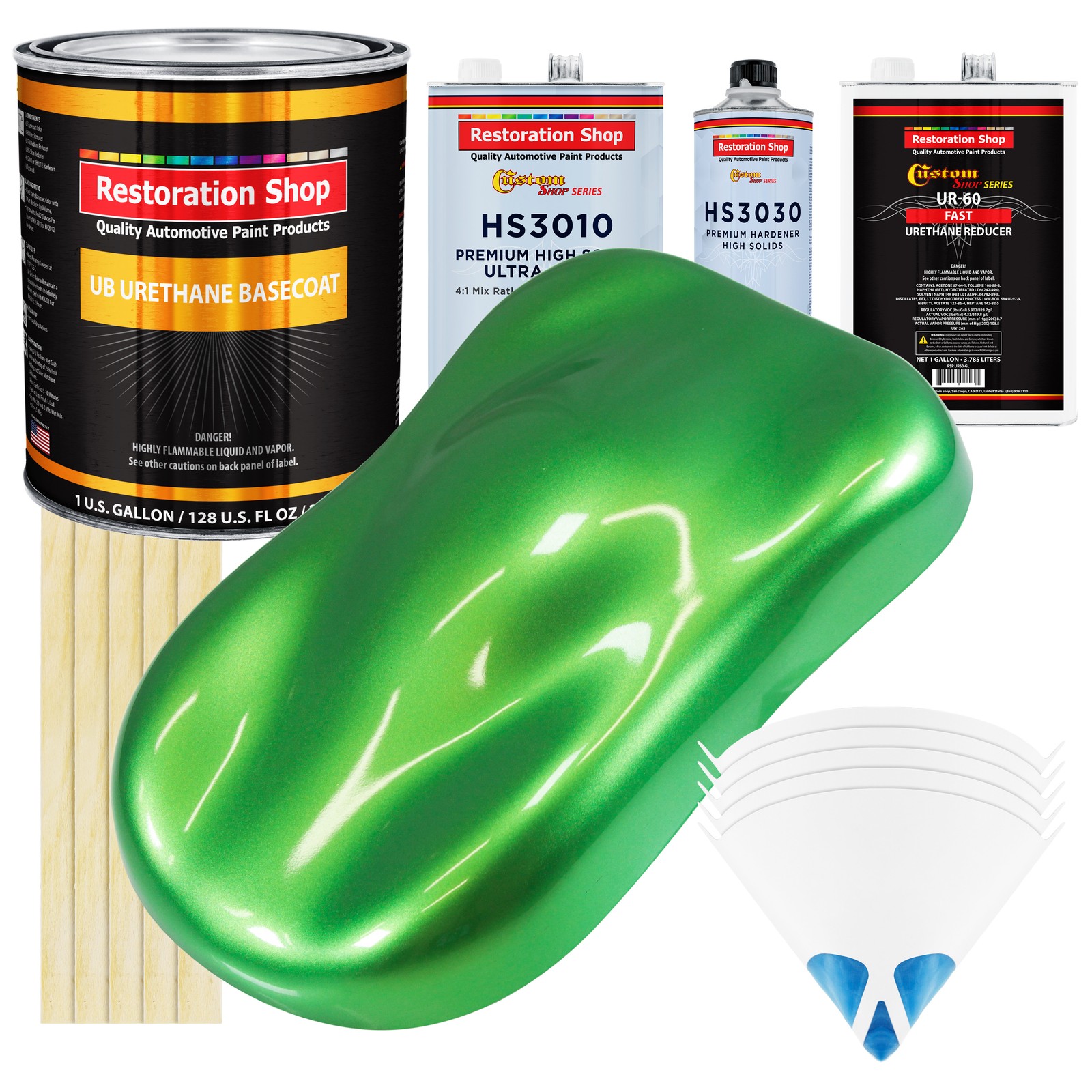 Firemist Lime Gallon Urethane Basecoat Clearcoat Auto Paint Fast Kit