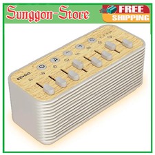 Portable White Noise Sound Machine with Night Light Rechargeable Bluetooth Sleep