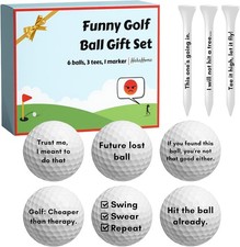 Funny Golf Ball Gift Set for Dad, Mom, and Golfers - Funny Golf Gifts for Men