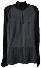 IceBreaker Ice Breaker Wool Pullover XL Men Knit Top Layer Gray Body Fit 260 Ski