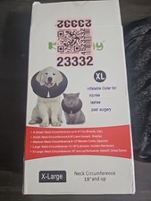 BRAND NEW Katoggy XL Extra Large Inflatable Protective Pet/Animal Collar BLACK