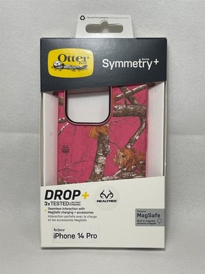 Otterbox Symmetry+ Case for Apple iPhone 14 Pro- RealTree Flamingo Pink!