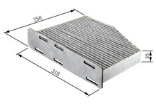 BOSCH Innenraumfilter 1 987 432 381 Aktivkohlefilter für MERCEDES CLS KLASSE 124