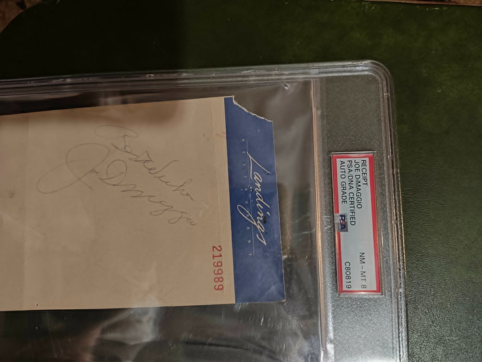 Joe DiMaggio Signed Cut Signature PSA/DNA Certified Authentic Auto