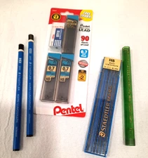 Lot of PENCIL LEADS PENTEL STAEDTLER MARS mixed lot drafting lead