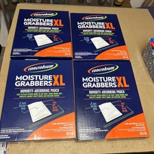 CONCROBIUM- 1 Pk/Box -  Moisture Grabber XL Pack of 4 Boxes - Absorbing Pouches