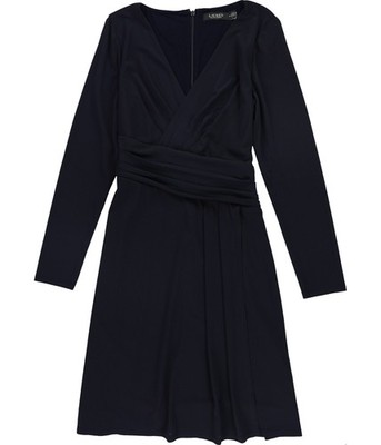 Ralph Lauren Womens Solid Shirt Dress