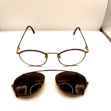 Giorgio Armani Eyeglasses 47 132 721 w clip on sunglasses Frames Only 47-19-130
