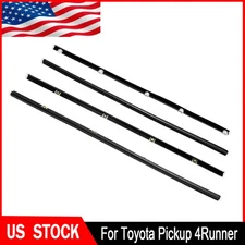 Inner Outer Weatherstrip Rubber Door Belt Seal For 84-89 Toyota Pickup 4Runner