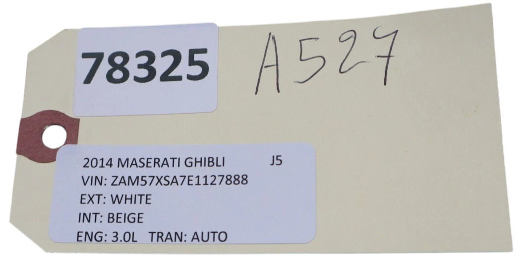 14-17 Maserati Ghibli Speedometer Instrument Cluster Gauge Black 670030640 Oem