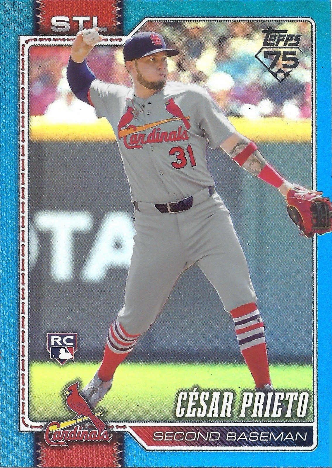 2026 Topps- Cesar Prieto Blue Rainbow Foil /150
